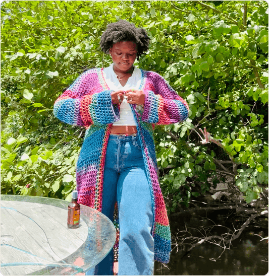 Skein Girl Dragonfly Mesh Cardigan